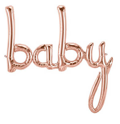 Globo BABY rose gold 90cm